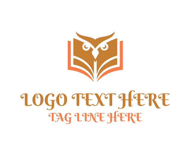 Owl Book Sky Wisdom Logo