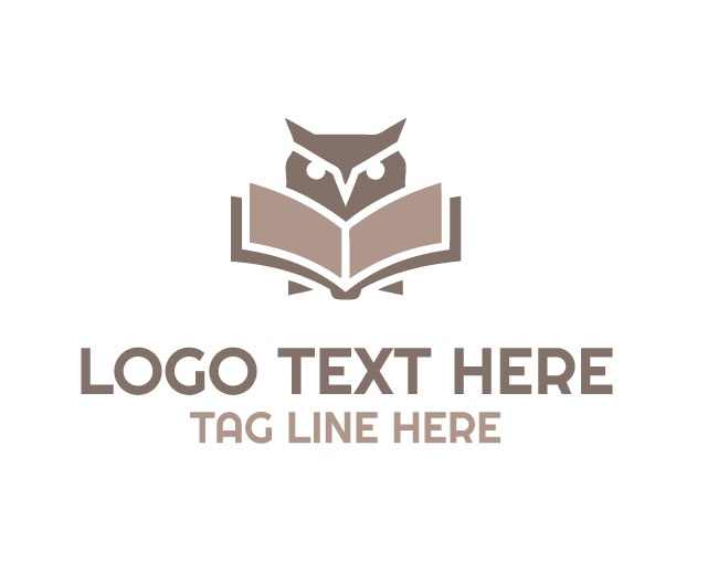 Owl Book Knowledge Sphere Logo