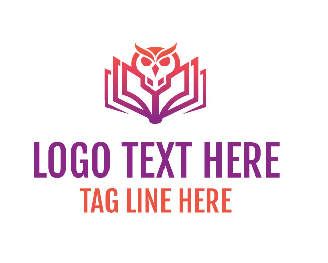 Owl Book Think Owl Logo