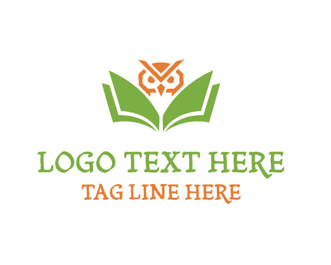 Owl Book Read Nest Logo