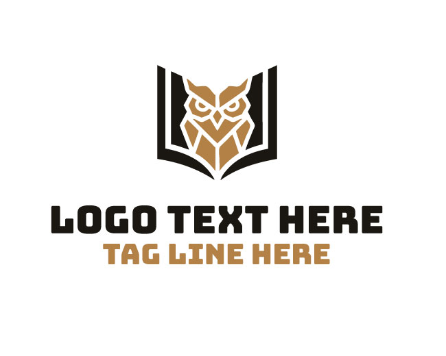 Owl Book Intellect Path Logo