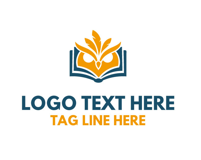 Owl Book Think Pages Logo