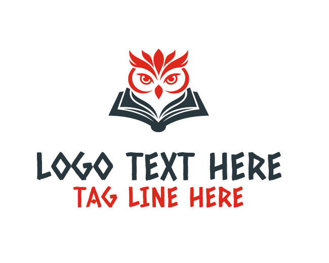 Owl Book Knowledge Bridge Logo