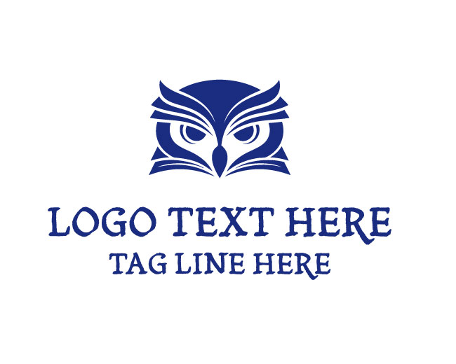 Owl Book Scholar Vision Logo