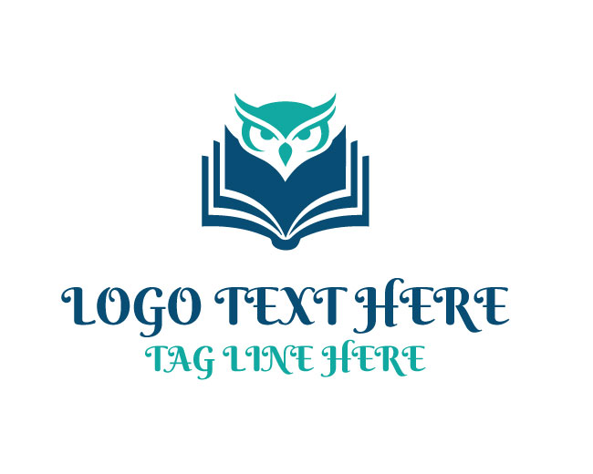 Owl Book Read Genius Logo