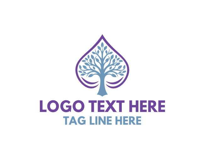 Spade Tree Green Canopy Logo