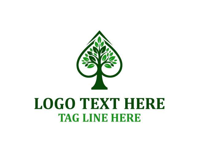 Spade Tree Earth Bloom Logo