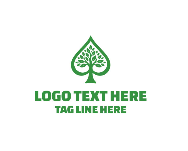 Spade Tree Earth Roots Logo