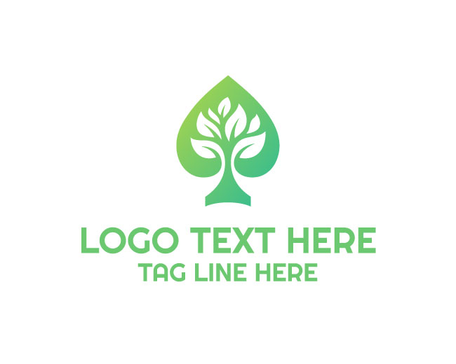 Spade Tree Ever Leaf Logo