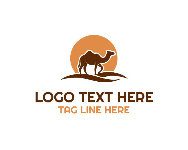  Camel Travel Desert Compass Logo