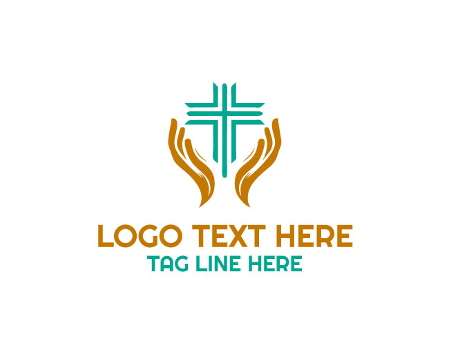 Church Hand Faith Hands Logo