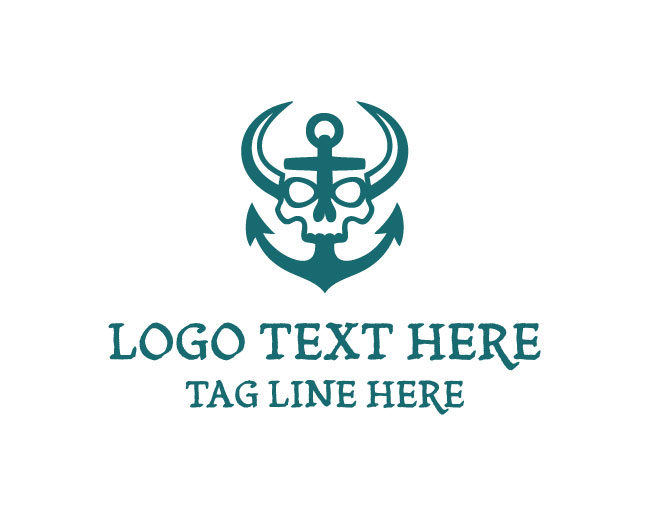 Maritime Skull Deep Voyage Logo