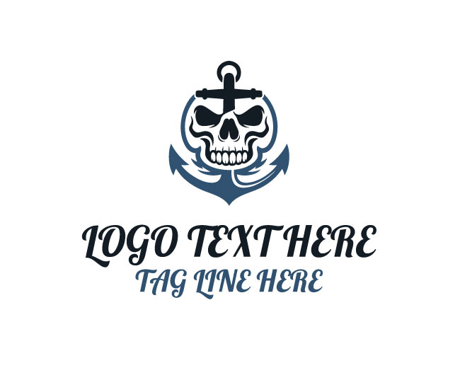 Maritime Skull Sea Wraith Logo
