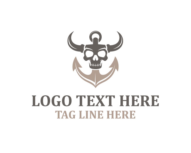 Maritime Skull Ocean Phantom Logo