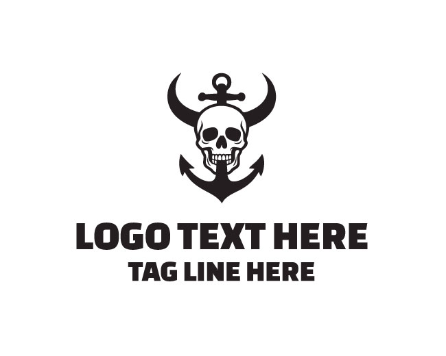 Maritime Skull Sea Shadow Logo