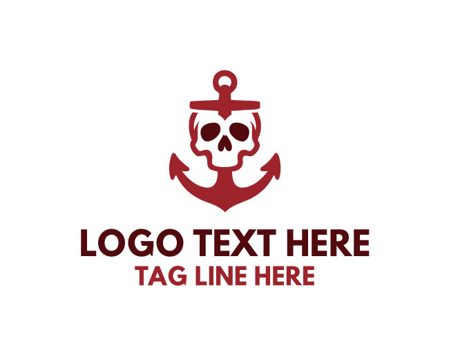 Maritime Skull Deep Sail Logo