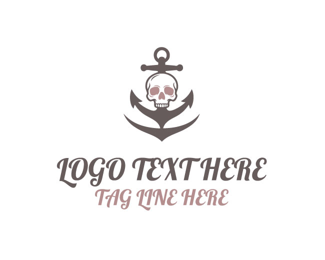 Maritime Skull Sea Warden Logo