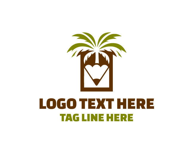  Palm Art Ocean Stroke Logo