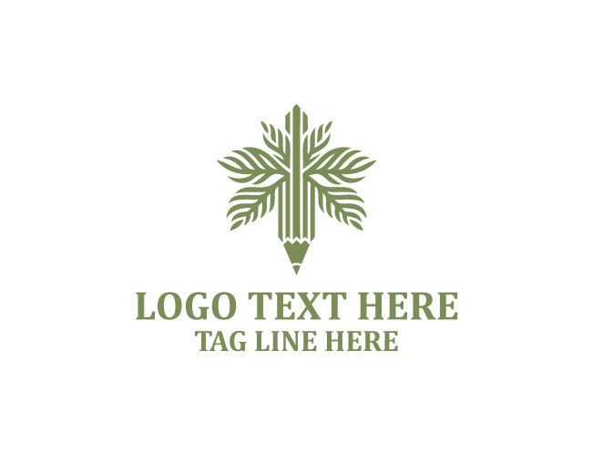 Palm Art Leaf Canvas Logo