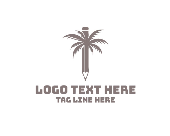 Palm Art Island Flow Logo