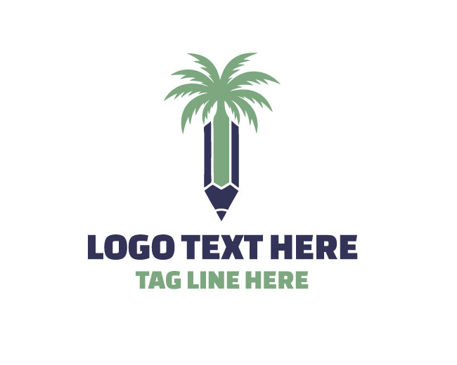 Palm Art Coastline Flow Logo