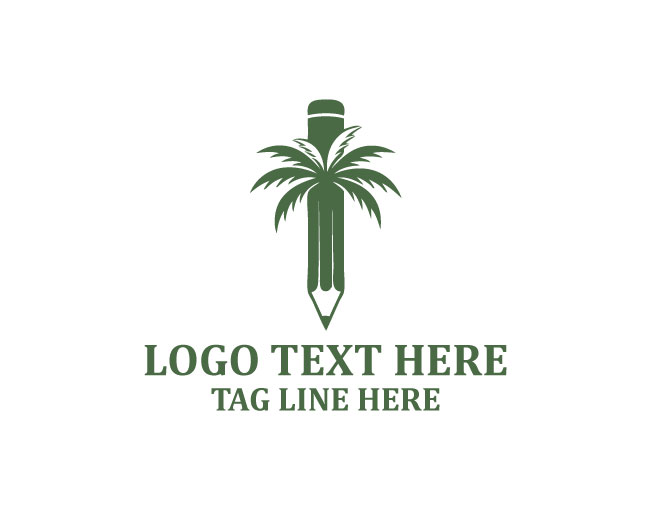  Palm Art Sunset Flow Logo