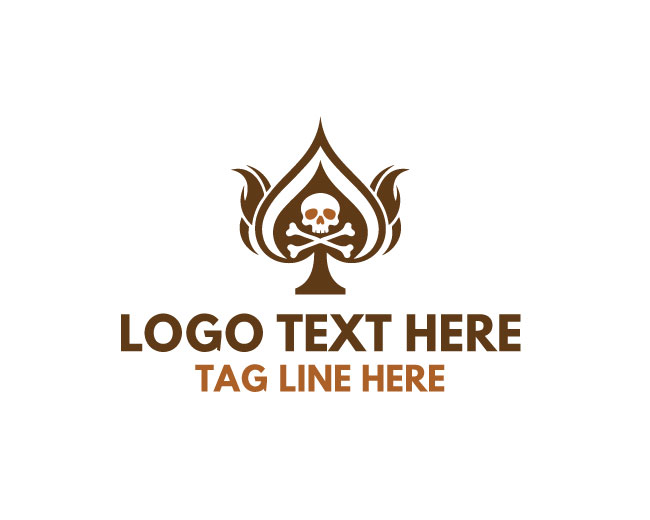 Spade Skull Dark Ace Logo