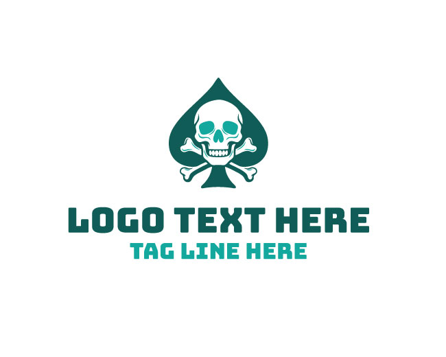  Spade Skull Royal Spade Logo