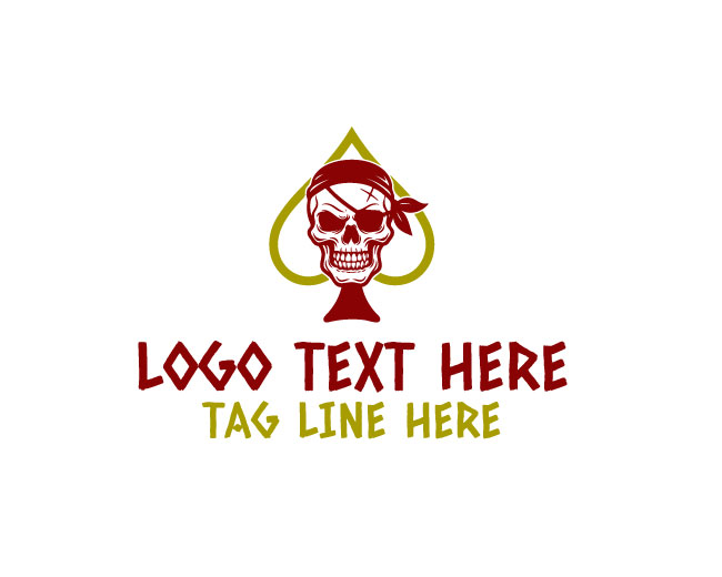 Spade Skull Dealer Mind Logo