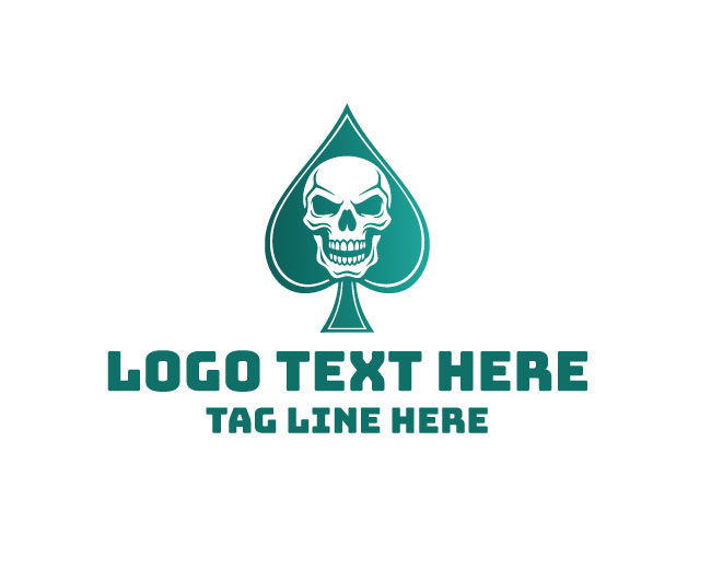  Spade Skull Iron Ace Logo