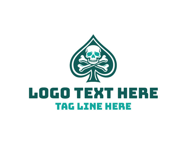 Spade Skull Steel Spade Logo