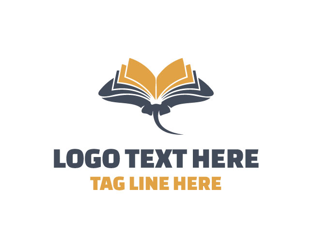 Stingray Book Ocean Study Logo
