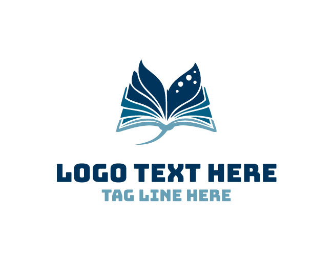 Stingray Book Sea Wave Folio Logo