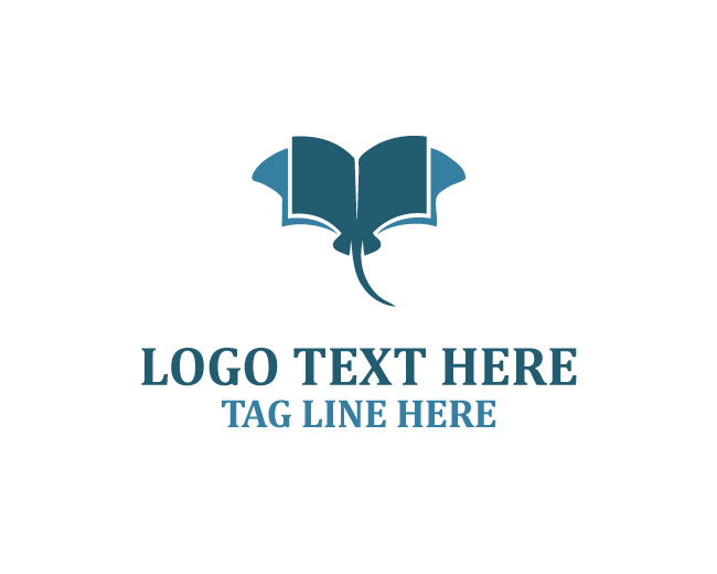Stingray Book Blue Current Pages Logo