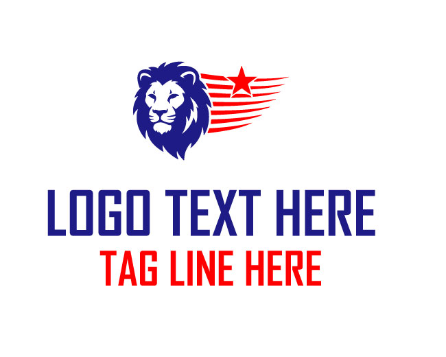  USA Lion Freedom Pride Logo