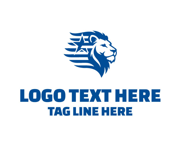 USA Lion Liberty Storm Logo