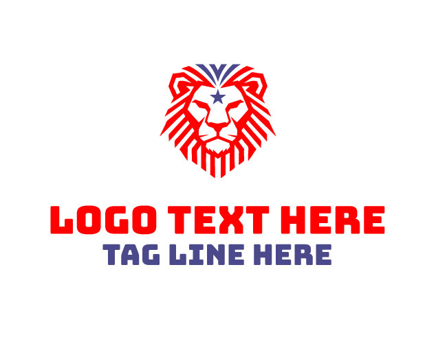 USA Lion Silver Mane Logo