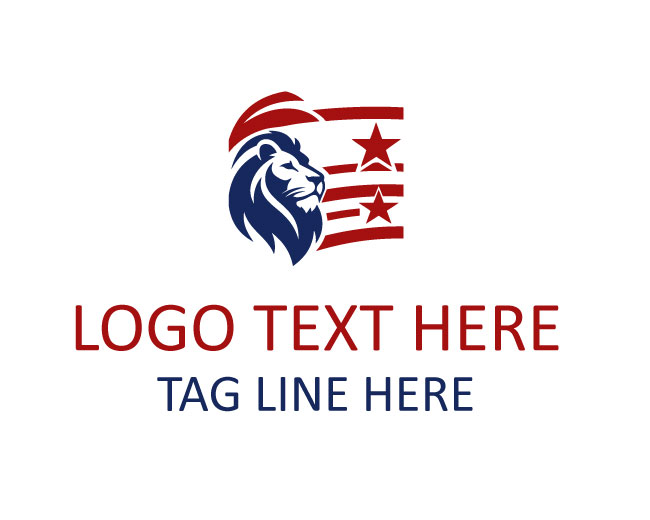 USA Lion Patriot Storm Logo