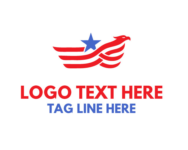 USA Pride Eagle Crest Logo