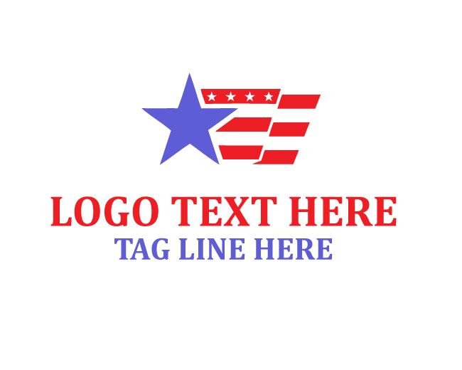  USA Thunder Flag Logo