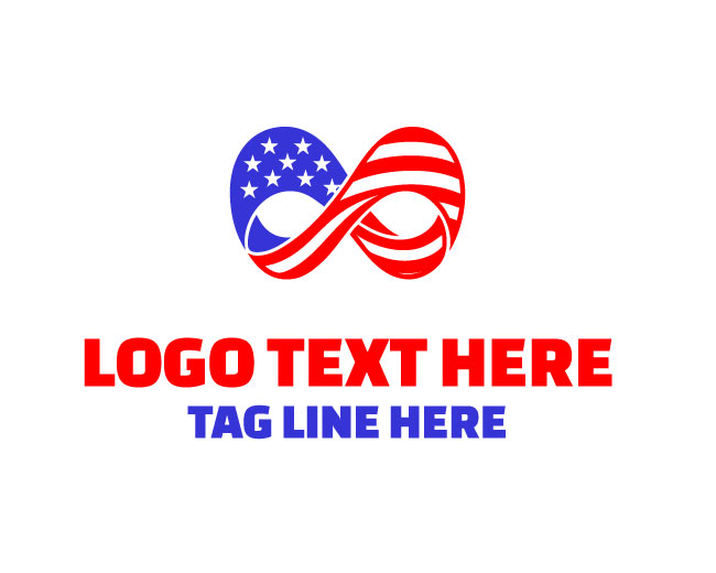USA Flag Storm Logo