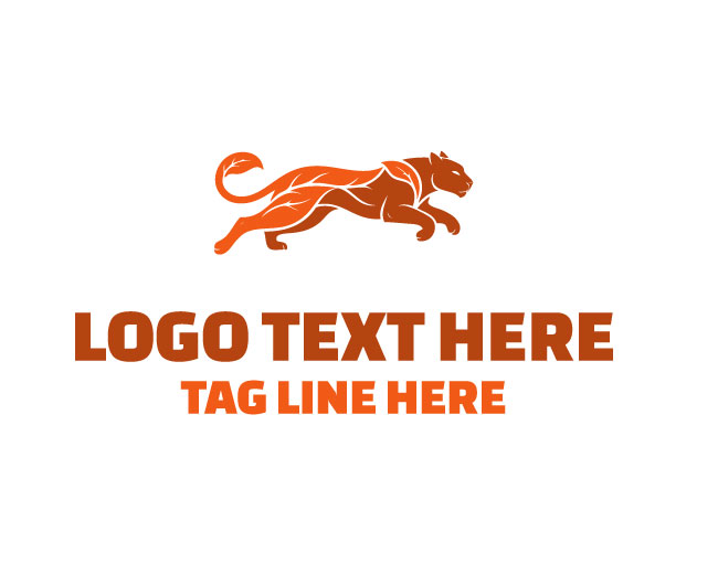 Leaf Panther Eco Roar Logo