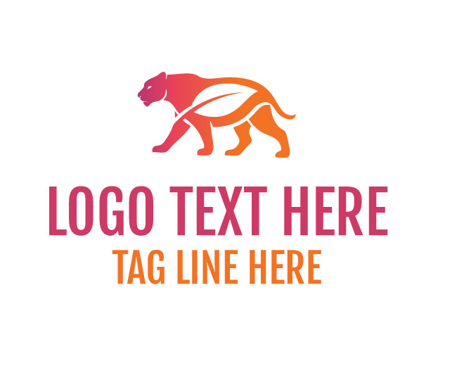 Leaf Panther Green Spirit Logo