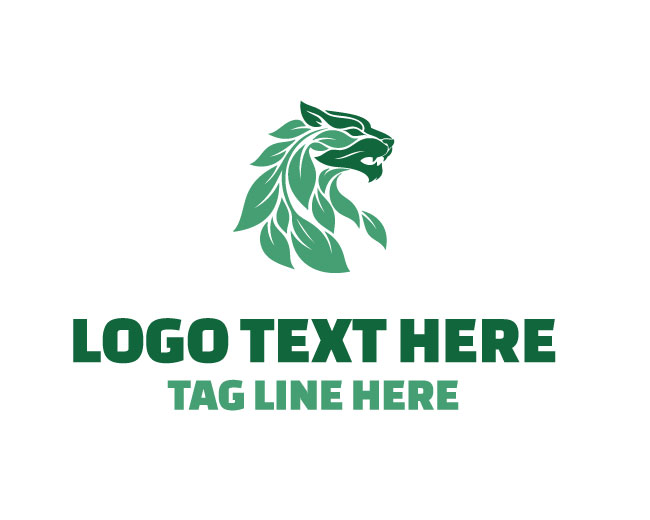 Leaf Panther Rainforest Spirit Logo