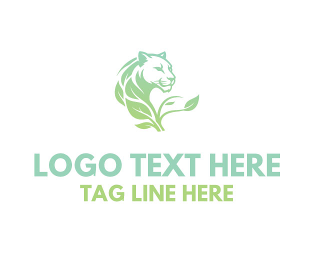 Leaf Panther Bloom Force Nature Logo