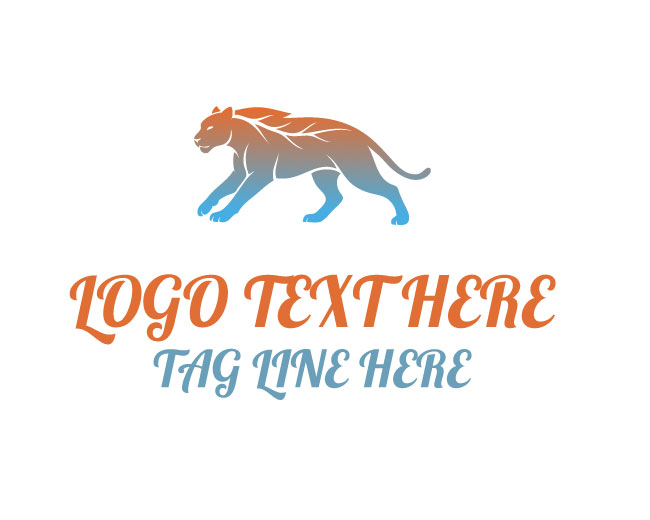 Leaf Panther Jade Forest Nature Logo
