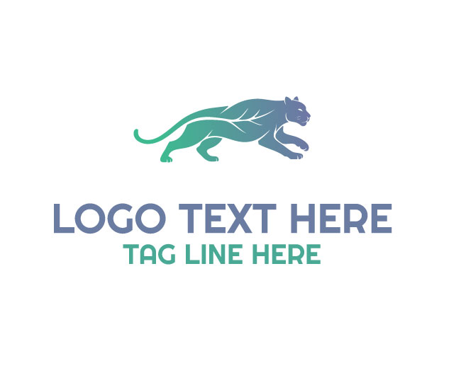 Leaf Panther Earth Shade Nature Logo