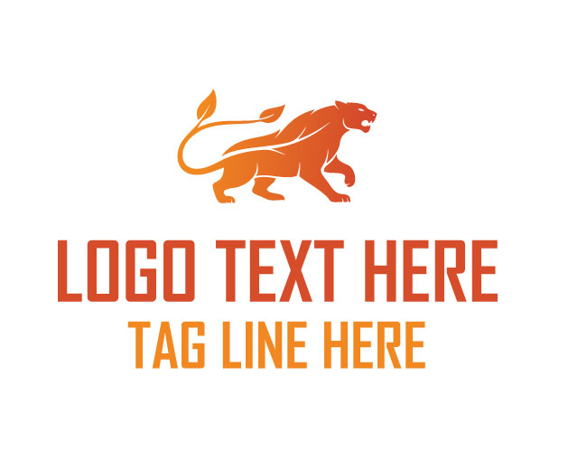 Leaf Panther Nature Fang Logo