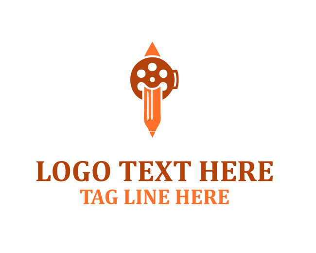 Pencil Film Sketch Edit Logo