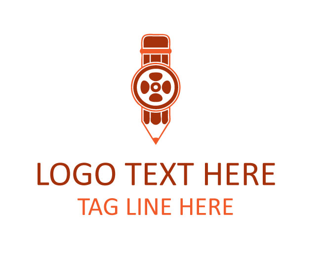 Pencil Film Cine Doodle Logo